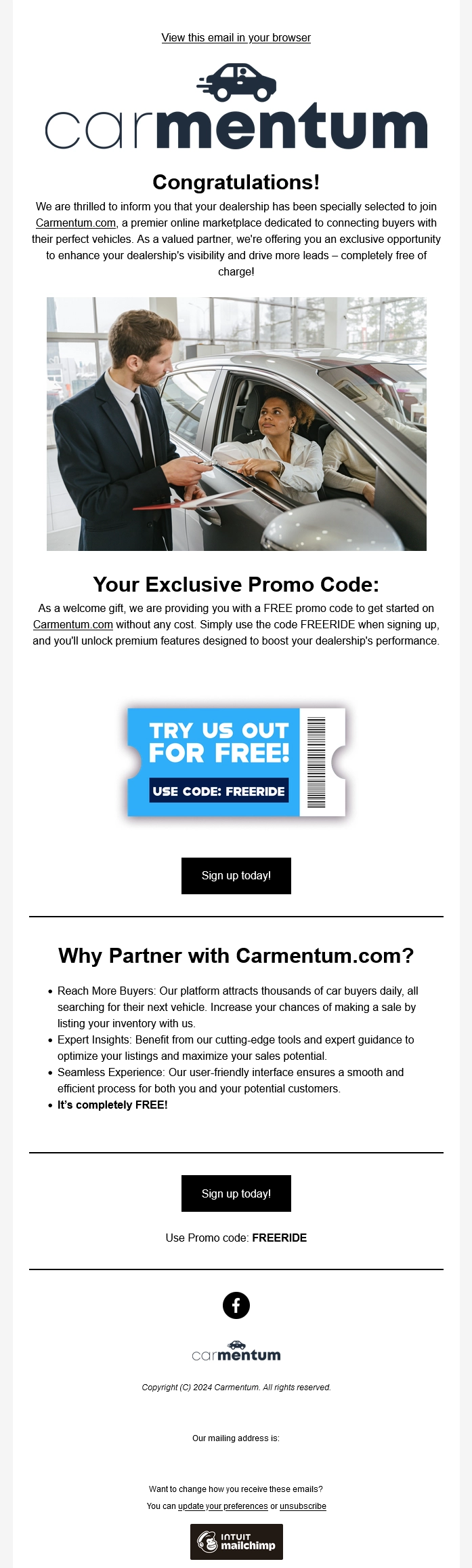 Carmentum Email Campaigns