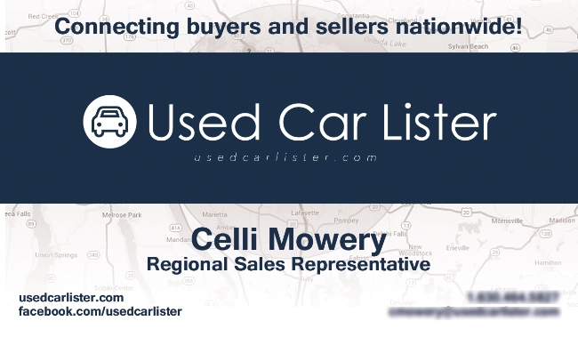 UsedCarLister.com Business Card